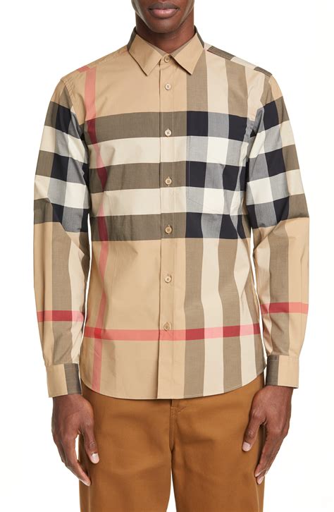 mens burberry shirt sale|burberry plaid shirts for men.